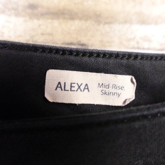 Mavi Jeans Alexa mid rise skinny women's 28 black - Picture 4 of 14